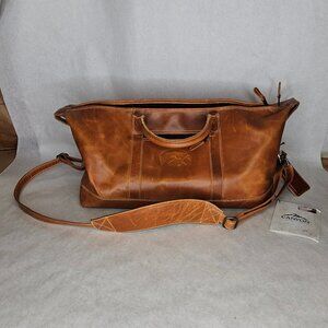 Vintage Canyon Outback Boulder Duffel Leather Bag CS317D